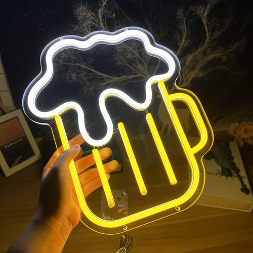 BEER GLASS NEON SIGN