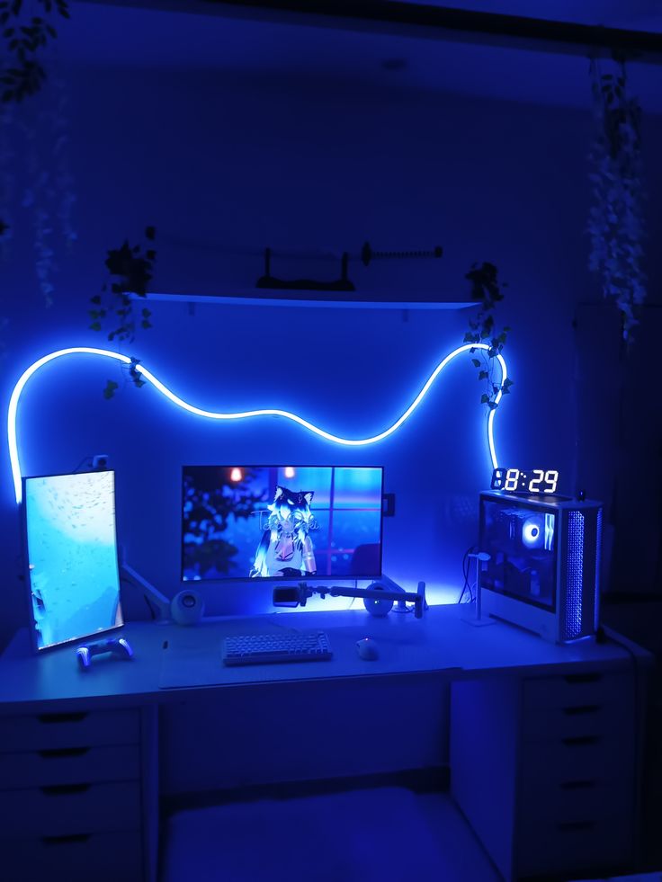 Blue Neon LED ROPE Light with 12V Adapter – Flexible Decorative Neon Light